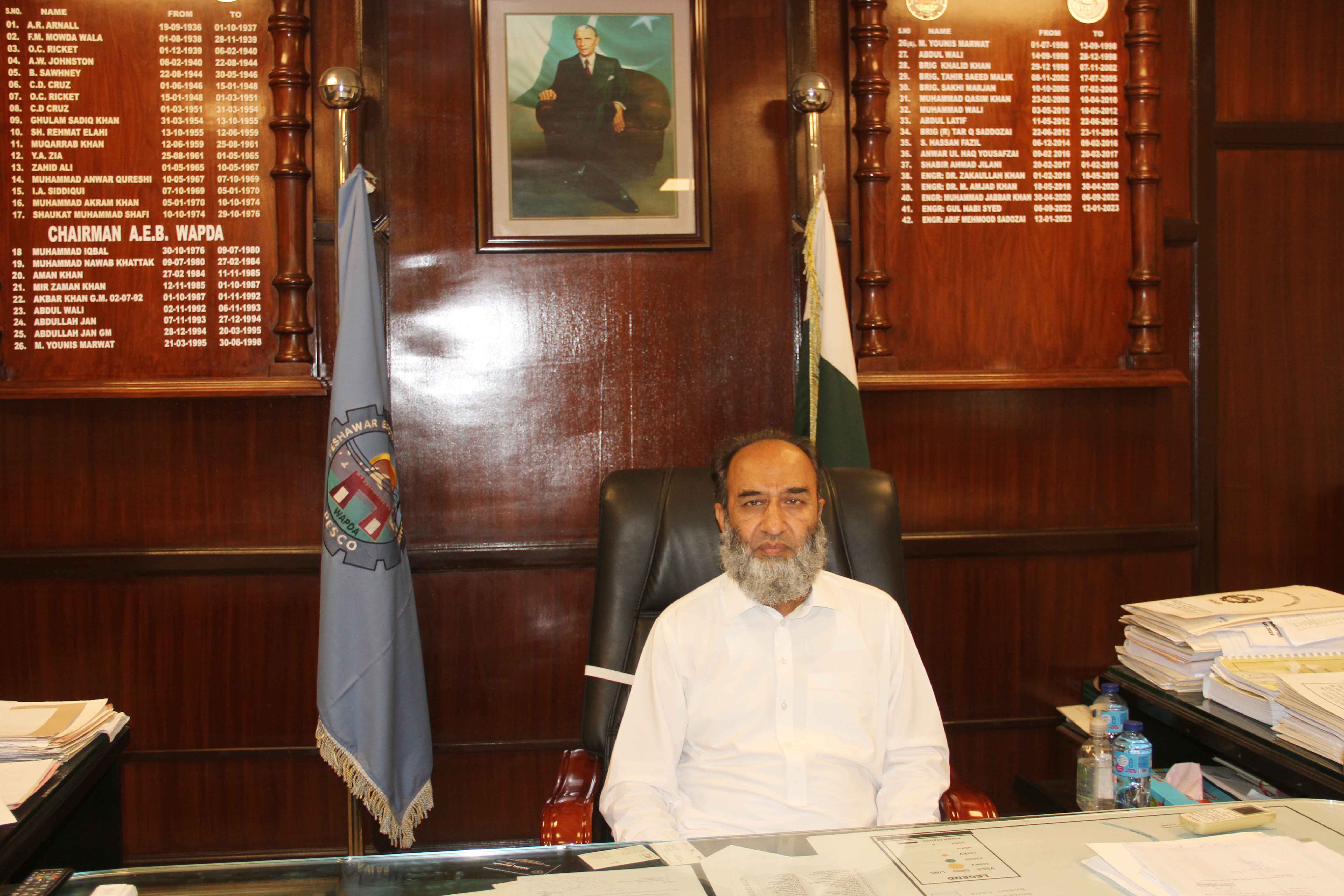 Engr. Fazl-e-Rabi assumed the charge of CEO PESCO